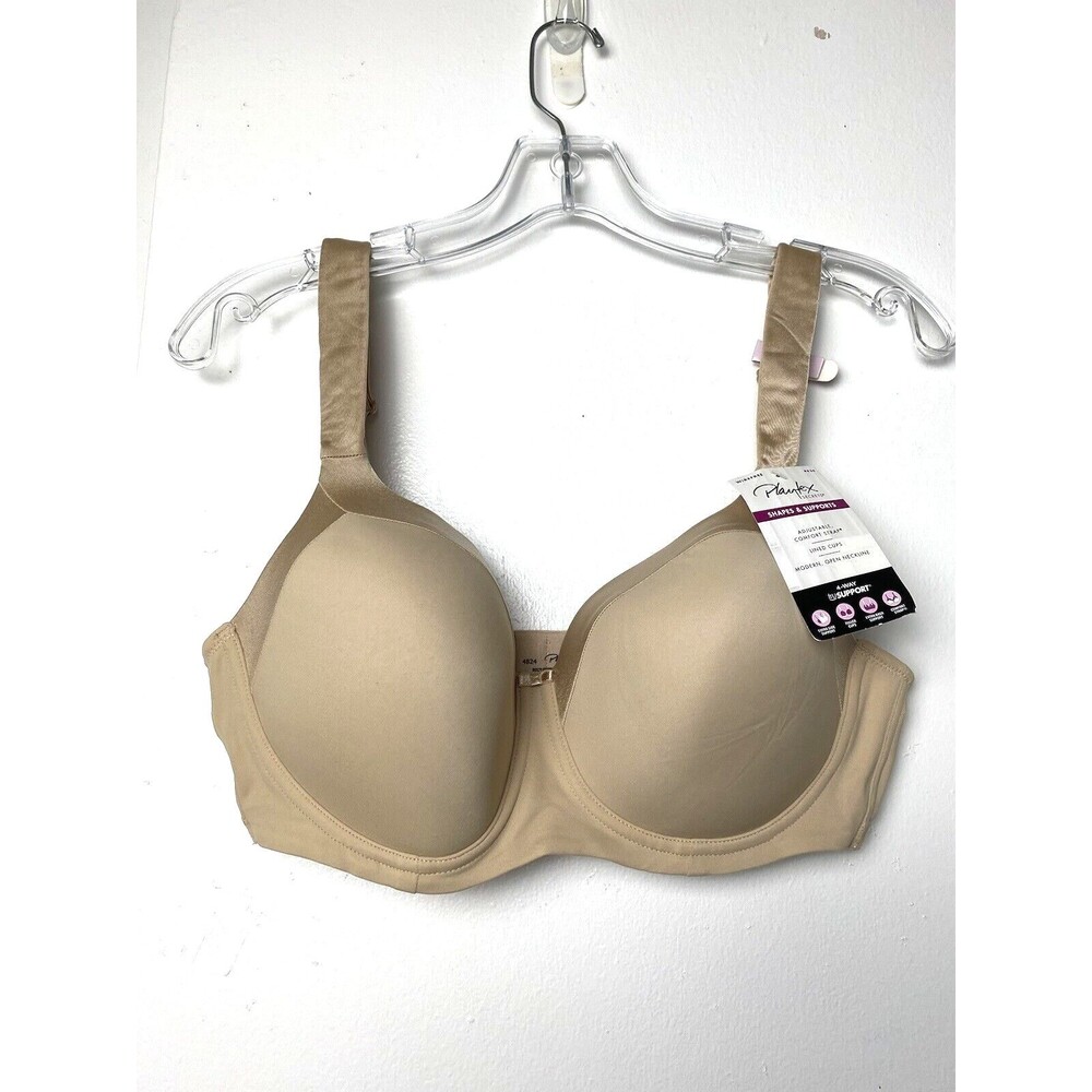 Playtex Bra Size 36D Secrets Balconette Full Figure Wireless  Beige